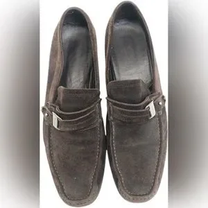 Salvatore Ferragamo Men\'s Brown Suede Slip On Penny Loafers Size 11 with COA Salvatore Ferragamo | Shoes | Salvatore Ferragamo Mens Brown  main image 4